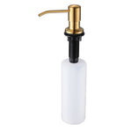 distributeur savon liquide main moderne noir cuivre bronze rouge minimaliste fixations bouteille 500ml
