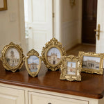 cadres photo or vintage baroques décoration maison familiale rétro posables accrochables