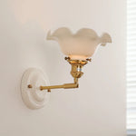 lampe murale classique blanc doré céramique métal ampoule led 220v vintage contemporaine