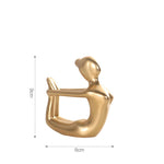 statues yoga pose or moderne minimaliste collection noël décoration intérieure gift brillant