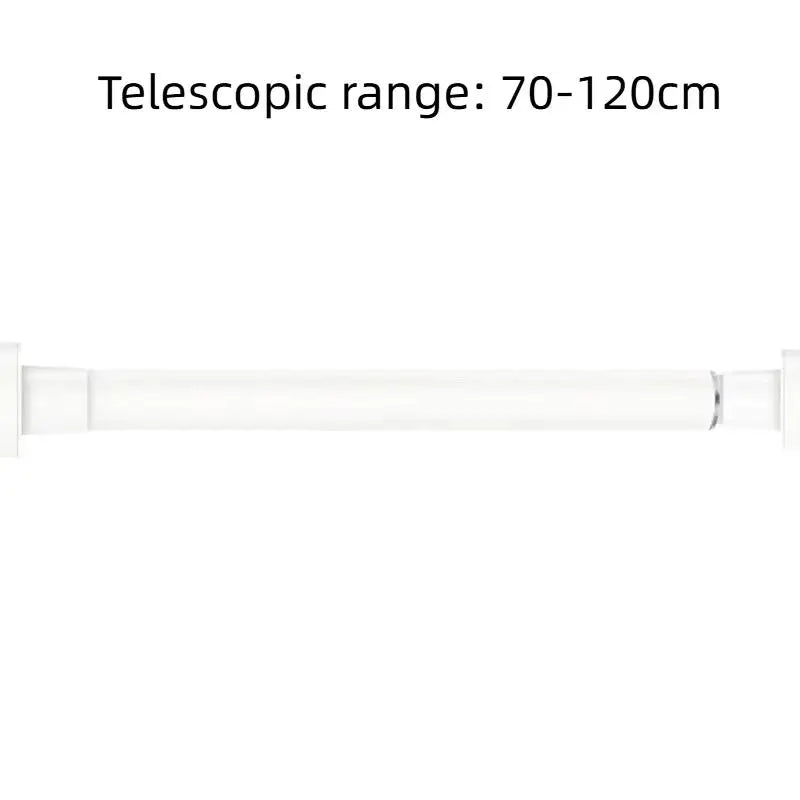 tringle télescopique réglable sans perçage robuste blanc noir moderne salle bain chambre armoire rideau