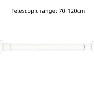 tringle télescopique réglable sans perçage robuste blanc noir moderne salle bain chambre armoire rideau