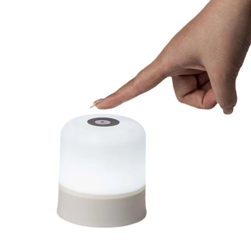 lampe table led tactile 16 couleurs rechargeable intensité variable lampe ambiance portable moderne blanc
