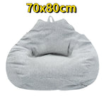 coussin sol sans rembourrage tissu moderne bleu gris jaune violet marron 100x120cm zip sac