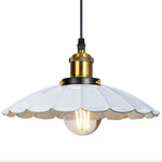 suspension lumineuse industrielle vintage filaire réglable blanc noir doré