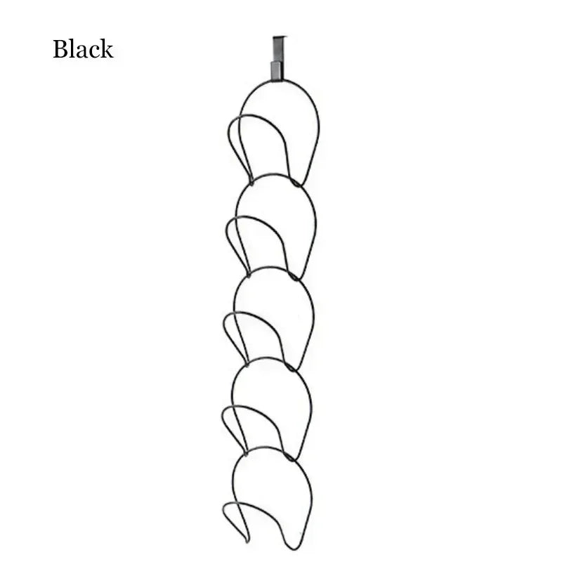 porte chapeaux crochet métal noir argenté moderne minimaliste support écharpe ceinture manteau casquette rangement