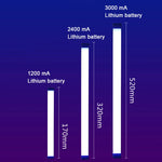 lampe led bleu violet rechargeable moderne minimaliste 520mm 320mm 170mm