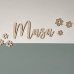 lettres bois naturel rose noir blanc gravure laser occasion fête mariage anniversaire écolier cursive