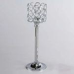 bougeoir moderne or argent cristal élégant table maison mariage