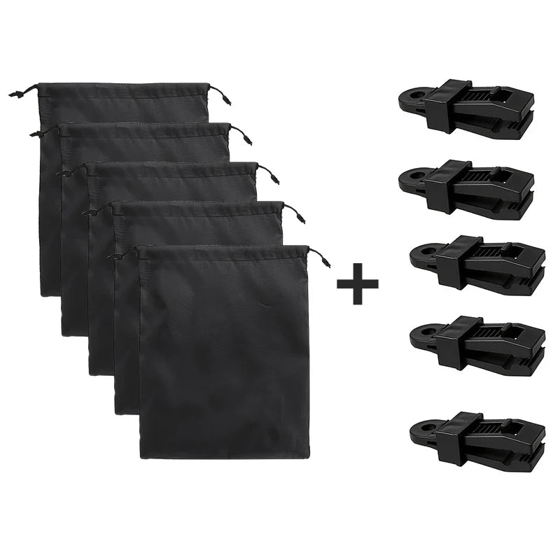 rideaux extérieurs moderne beige noir opaques sacs lestés clips tringle attacheextérieur patio cabana