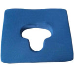 coussin prévention ulcères pression bleu foncé mousse pu polyester tissu petits points confortable ergonomique