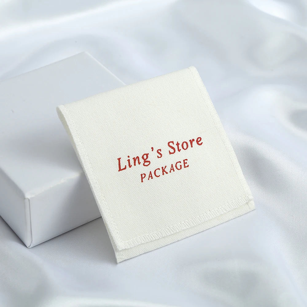 étiquettes produit toile lin noir rose gris beige bleu classique 8x8cm personnalisables logo imprimé