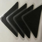 protège meubles moderne adhésif perforé noir anti dérapant tapis triangulaire fixations incluses pack pièces