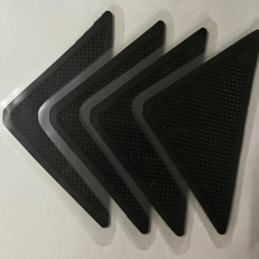 protège meubles moderne adhésif perforé noir anti dérapant tapis triangulaire fixations incluses pack pièces