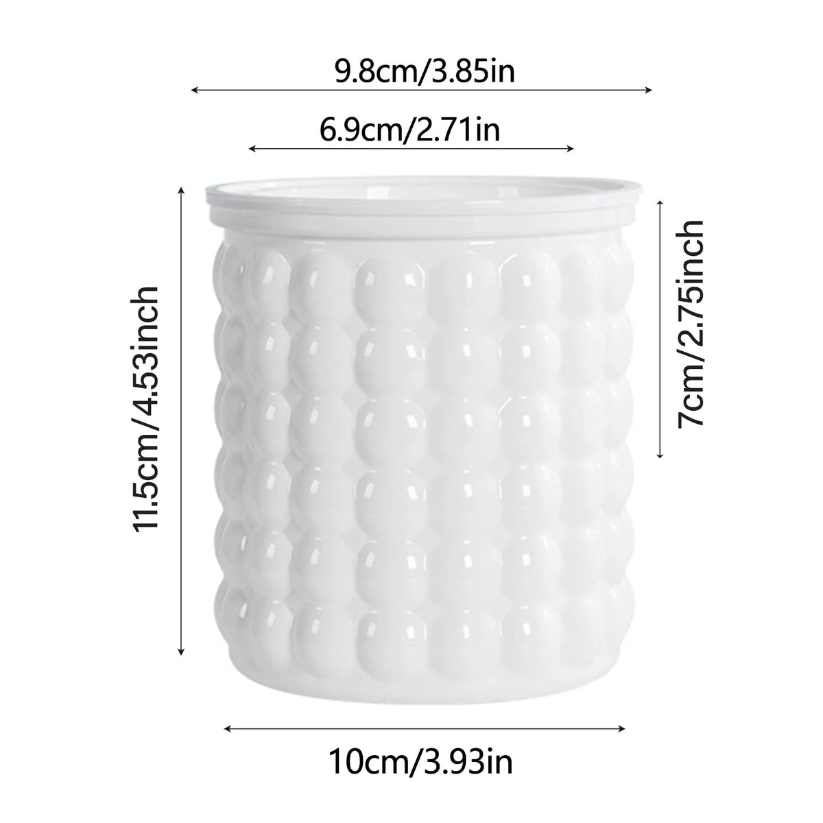 cache pot moderne gris foncé blanc bubbles plante verte absorption automatique hydroponie intérieur contemporain
