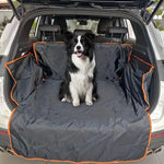 tapis imperméable anti poussière clips pratique noir orange chiens coffre auto supplémentaire résistant