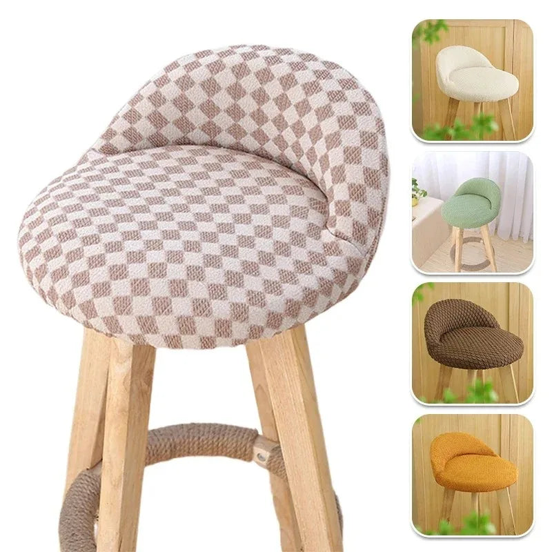 Housse de chaise de bar sur tabouret haut