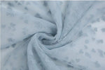 tissu polyester dentelle coeurs blanc noir rose beige rouge translucide mariage