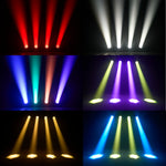 projecteur led noir effet lumière scène zoom dj professionnel disco stroboscope dmx channels