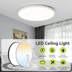 lampe led moderne blanc télécommande facile.surface mount 30w 40w 50w
