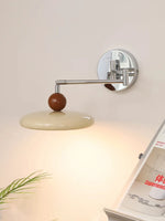 lampe murale led moderne rétractable rotative fer blanc chambre cuisine salle bain