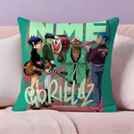 taies d'oreiller dessin animé gorillaz multicolore ultra douces polyester modernes maison hospitalière confortables motifs