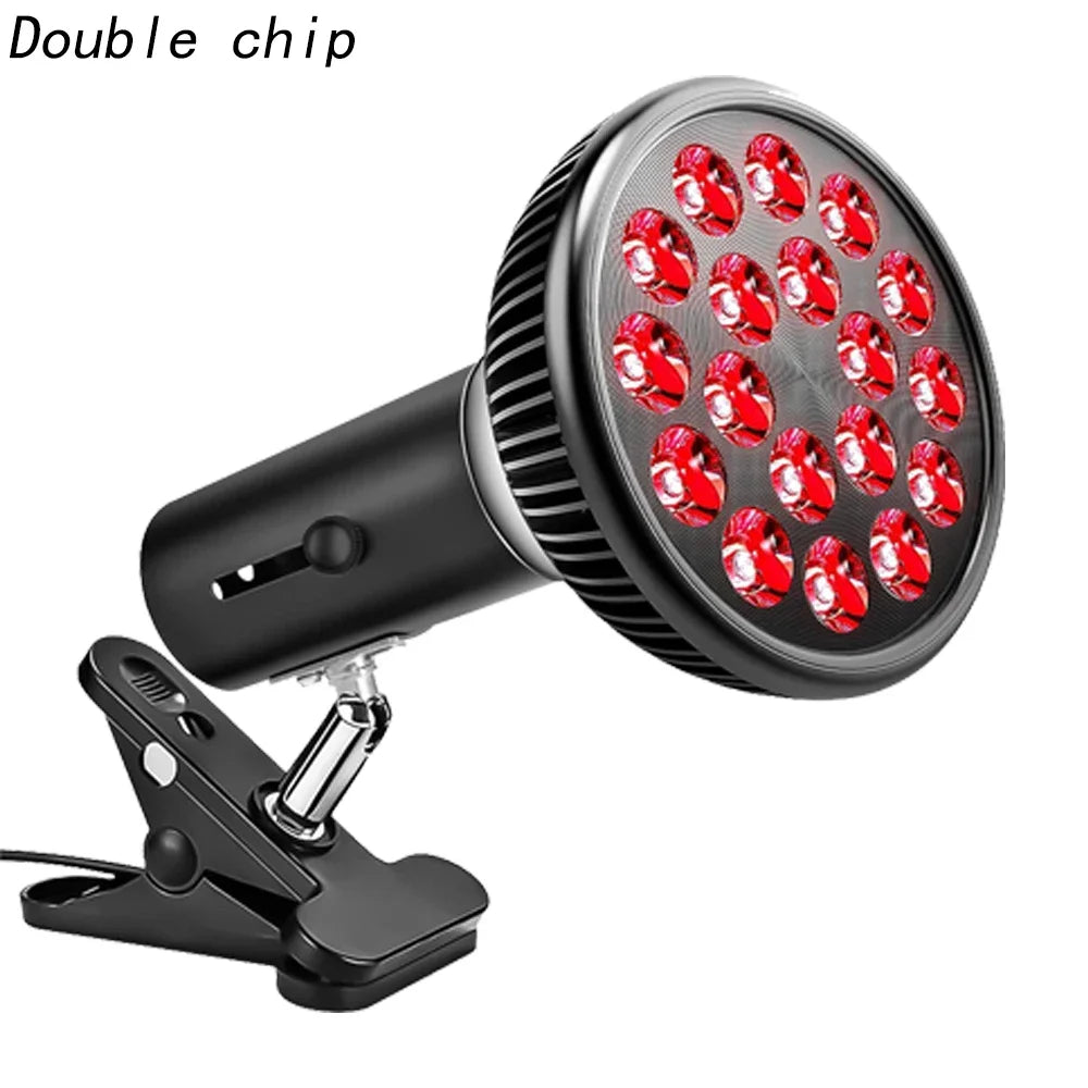 lampe led rouge noir raffermissement peau rajeunissement points lumineux moderne