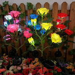 lumières solaires roses artificielles bleu rouge jaune patio moderne