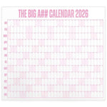 calendrier mural blanc bleu rose jaune vert orange violet moderne pratique étiquettes personnalisables grille