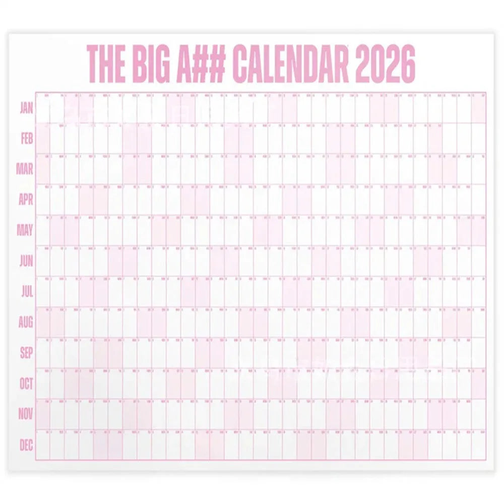 calendrier mural blanc bleu rose jaune vert orange violet moderne pratique étiquettes personnalisables grille