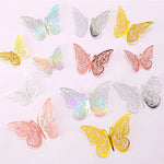 papillons décoratifs multicolores ornements floraux adhésifs diy gâteaux cupcakes boîtes cadeaux chambre coucher
