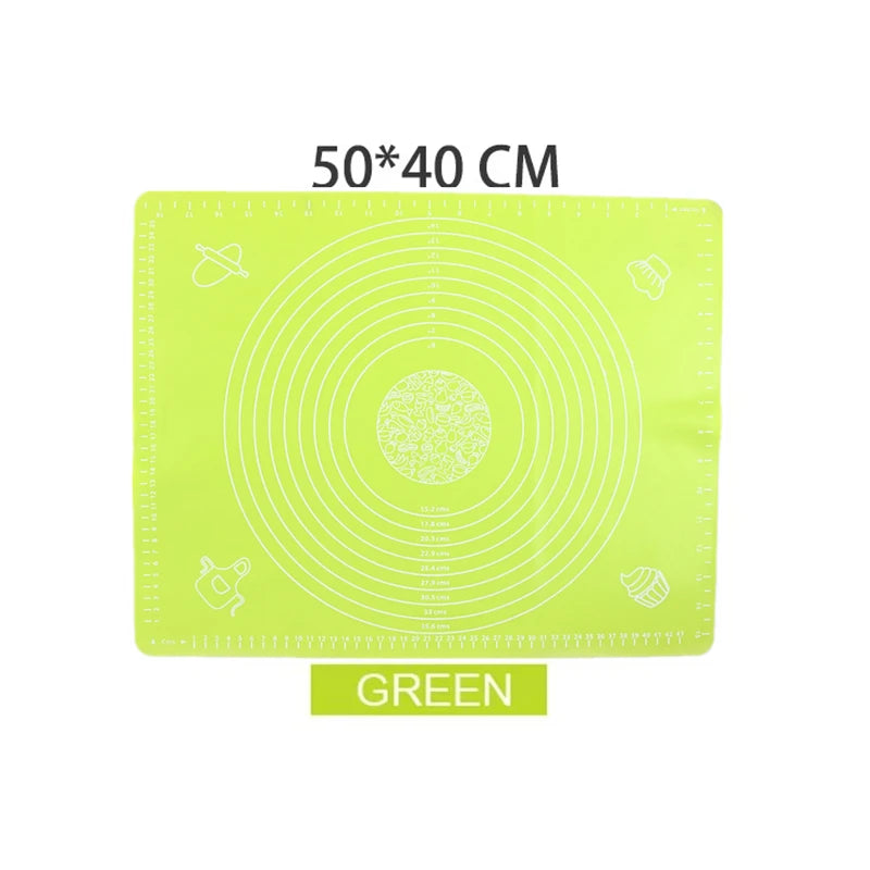tapis pâtisserie silicone violet vert bleu rose cercles utilitaire pratique facile nettoyage réutilisable