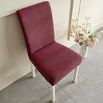 housses chaise moderne bleu beige tissu jacquard adhésif résistant taches