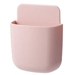porte objets mural rose bleu marine gris moderne adhésif minimaliste rangement téléphone télécommande