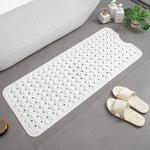 tapis bain moderne bleu translucide bulles massage adhésif antidérapant efficace