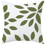 lot housses coussin vert clair motifs géométriques modernes salon maison