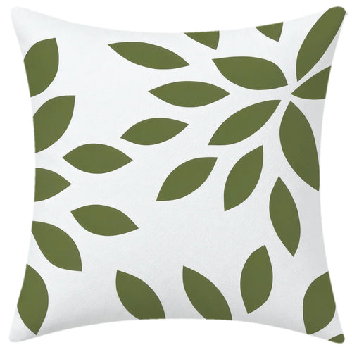 lot housses coussin vert clair motifs géométriques modernes salon maison