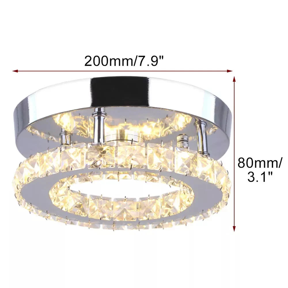 lampe étoile cristal led moderne transparent noire blanche