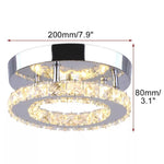 lampe étoile cristal led moderne transparent noire blanche