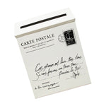 boîte lettres murale métal blanc classique timbre imprimé extérieur jardin porte classic adhesive mounted