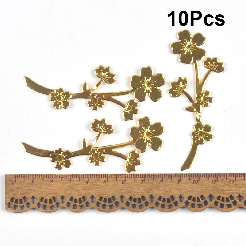connecteurs métal doré feuilles branches décoration artisanale scrapbooking bijouterie 21 78mm