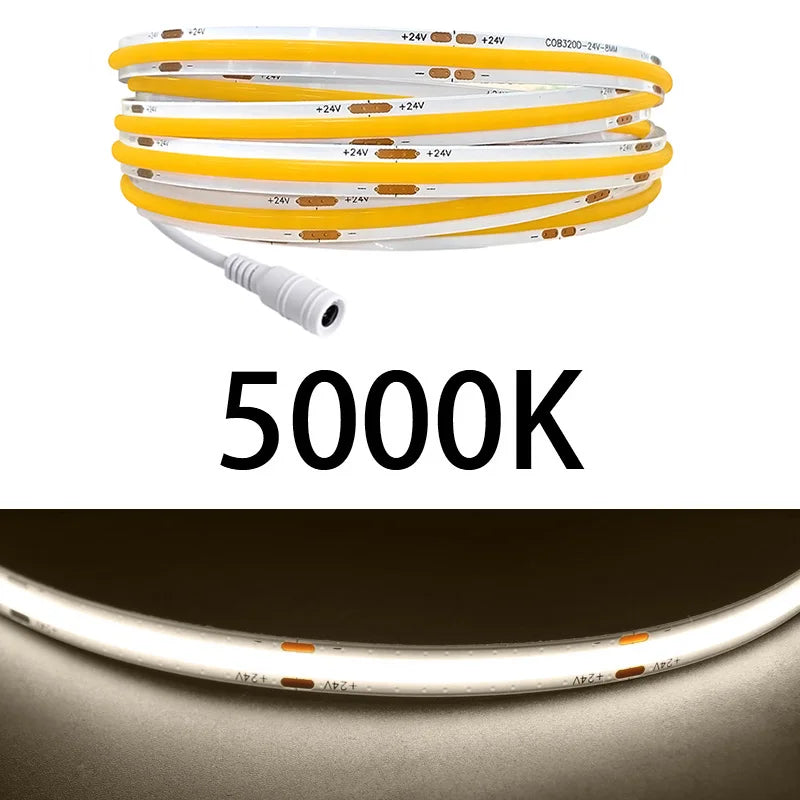 Ruban led flexible blanc adhésif moderne 24v 480 leds 50000 heures