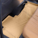tapis sol voiture beige rayures moderne clips antidérapant fibre synthétique tout temps