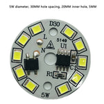 ampoule led circulaire diodes blanc moderne technologie spot downlight plafonnier lumière intérieure facile composants