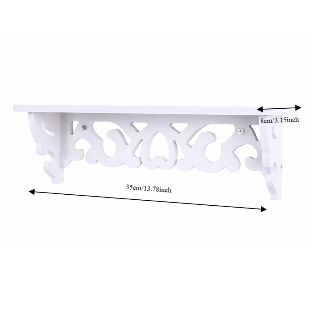 étagère murale blanche sculptée réutilisable classique fixations longues étagères gigognes multiples utilisations opaques sans