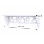 étagère murale blanche sculptée réutilisable classique fixations longues étagères gigognes multiples utilisations opaques sans