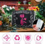 gabarits motifs floraux modernes blancs peinture scrapbooking coloration 20 pièces