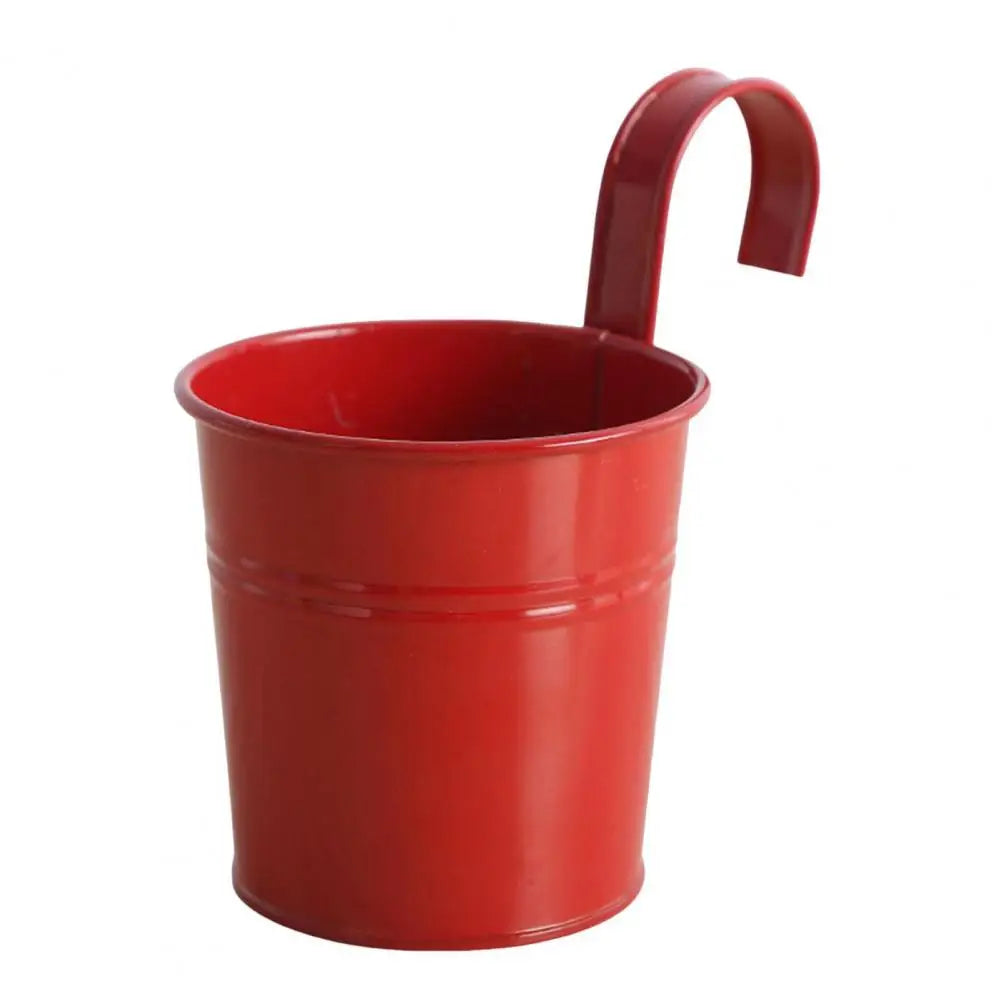 Pots fleurs suspendus modernes couleurs violet jaune rose bleu orange anneaux fixation