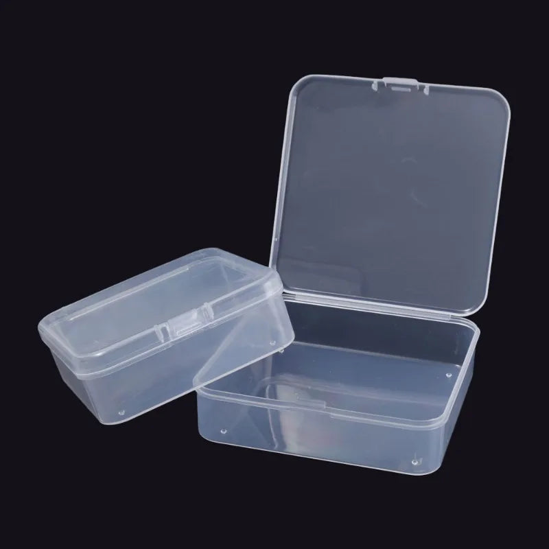 boîtes rangement transparentes clips pratique modernes 20 pièces bijoux boucles oreilles