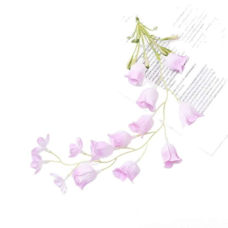 guirlande fleurs artificielles violet rouge bleu blanc modernes décoration intérieure mariage fêtes DIY craft